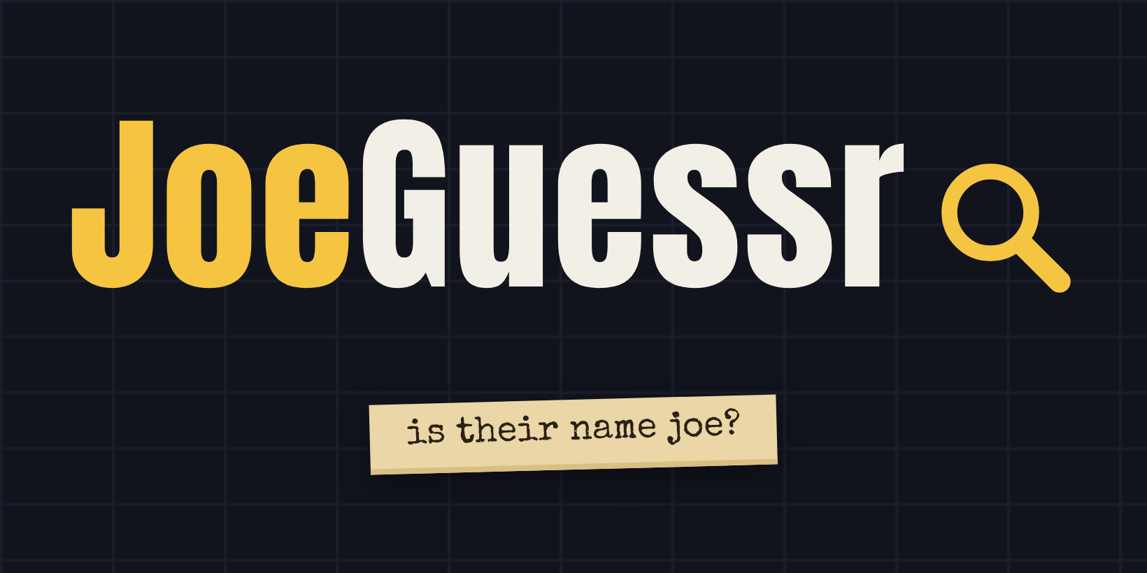 JoeGuessr