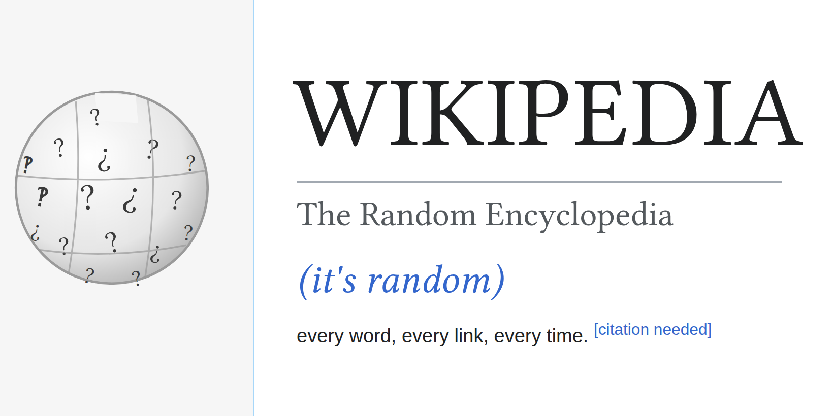 WIKIPEDIA (it's random)